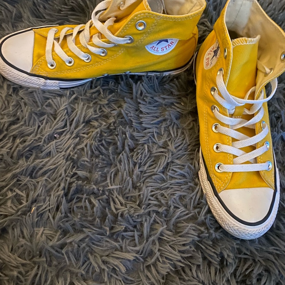 ALL STAR CONVERSE - High-Top Sneakers - Yellow